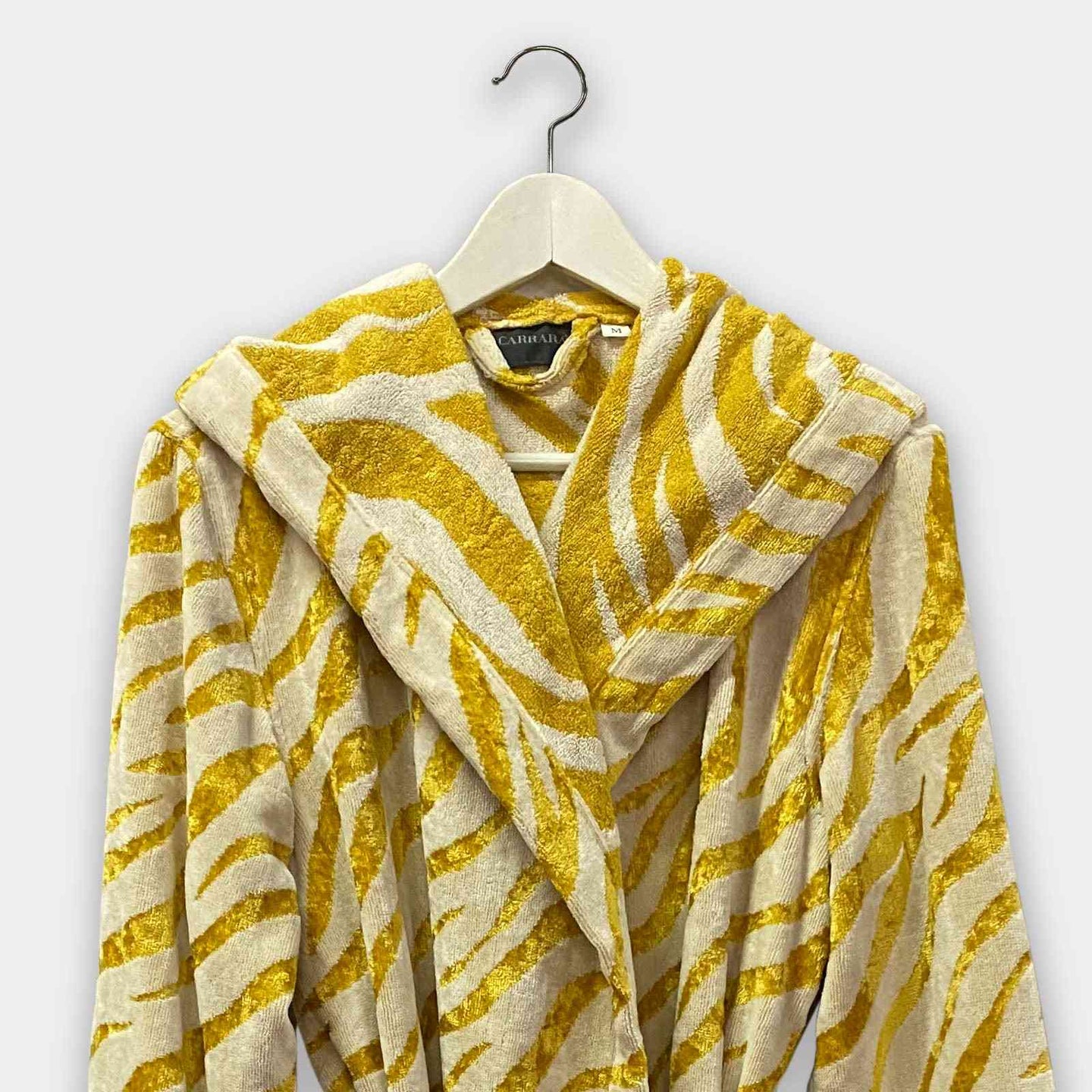 Accappatoio a Scialle Carrara Animalier-gold Moderno in Spugna