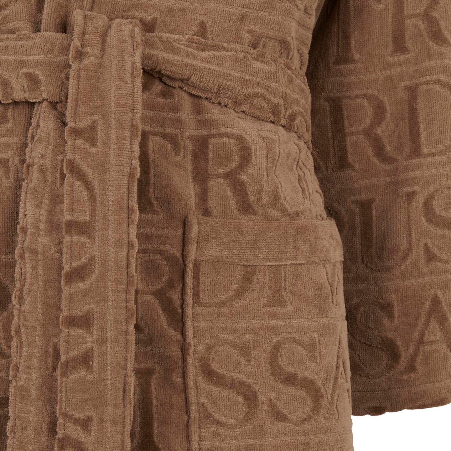 Accappatoio con Cappuccio Trussardi Overlogo Moderno in Spugna