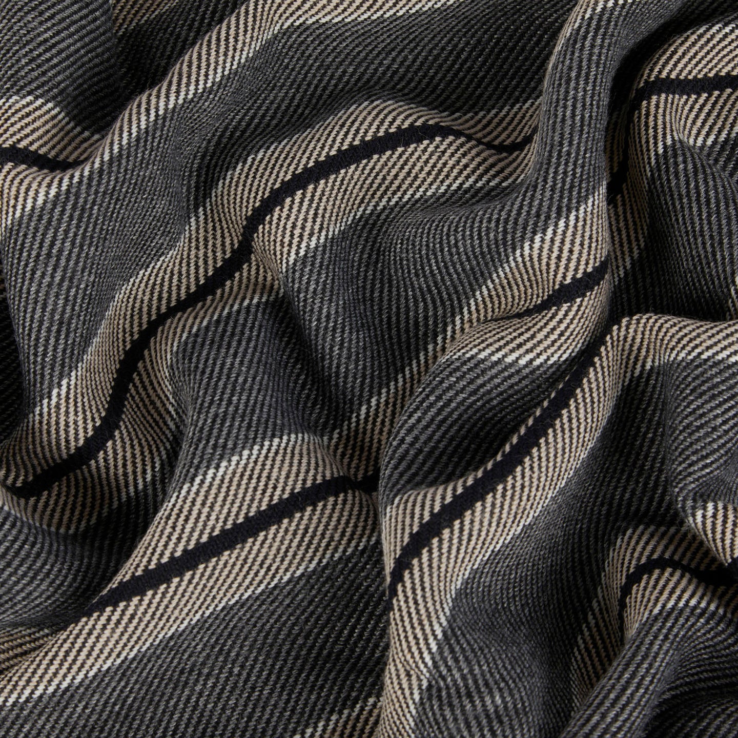 Telo arredo Copridivano in Plaid Grandecor Trussardi Regimental Geometrico in Tinto in Filo