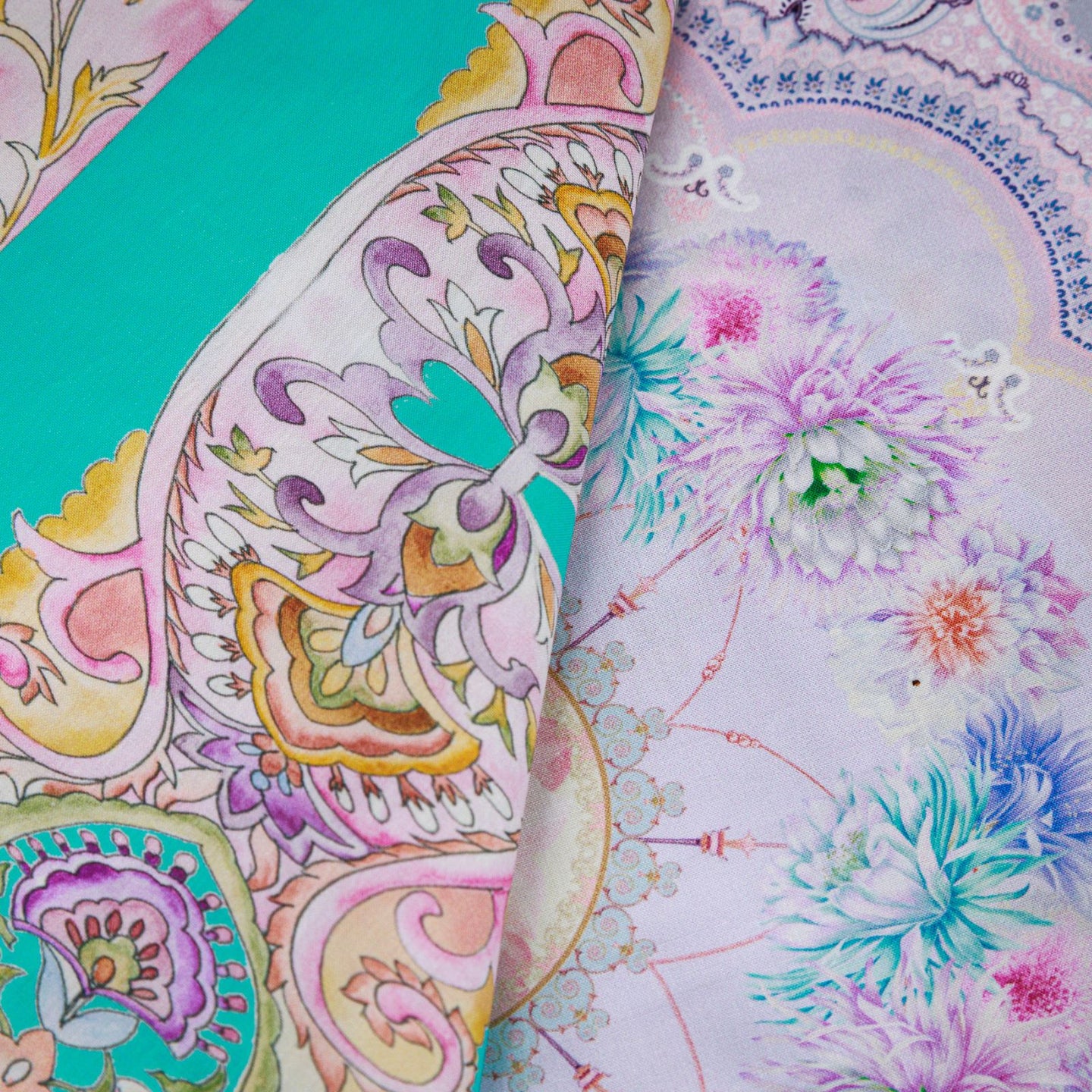 Telo arredo Copridivano Grandecor Mirabello Valencia Moderno in Percalle Luisiana