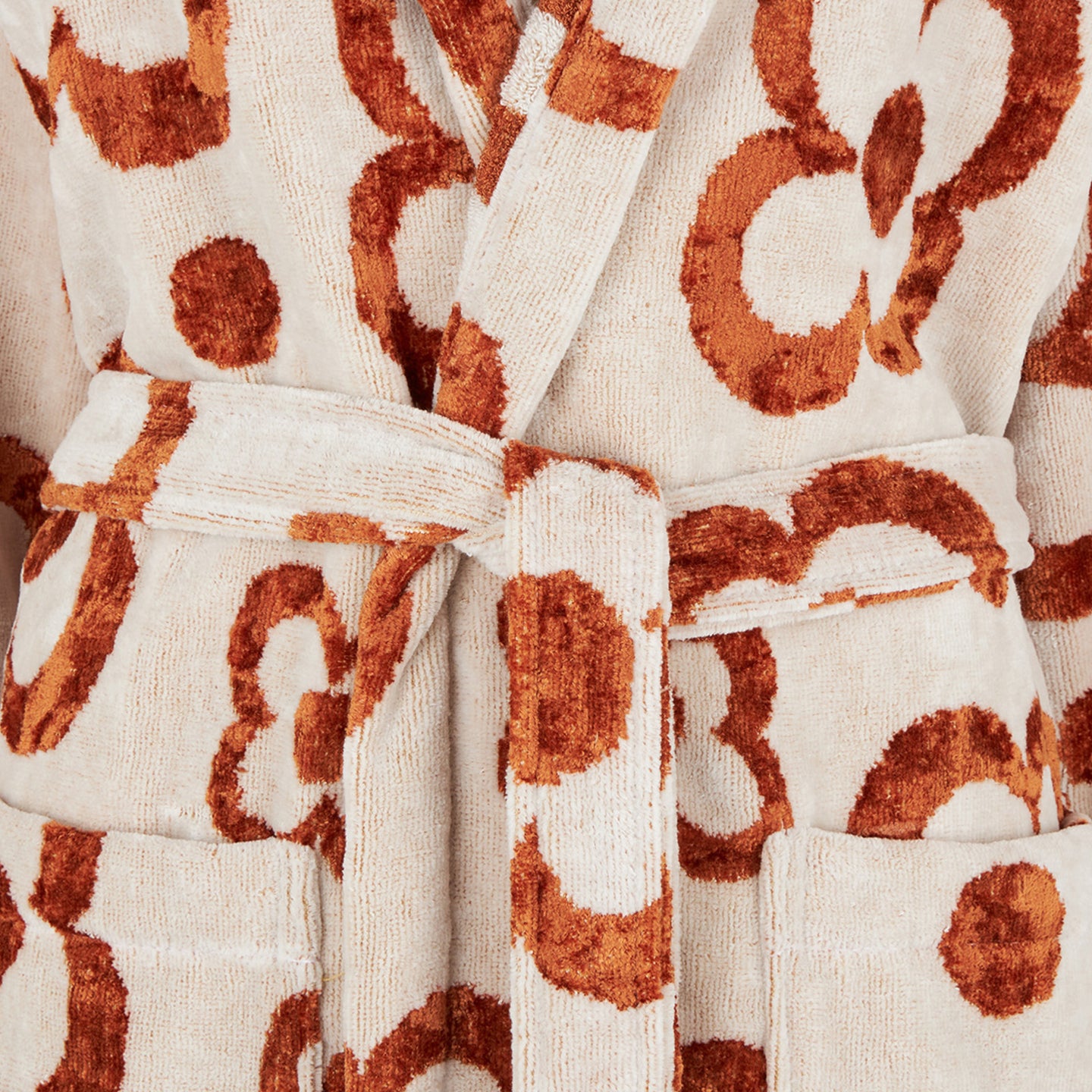 Accappatoio con Cappuccio Carrara Bronze Mary Moderno in Spugna