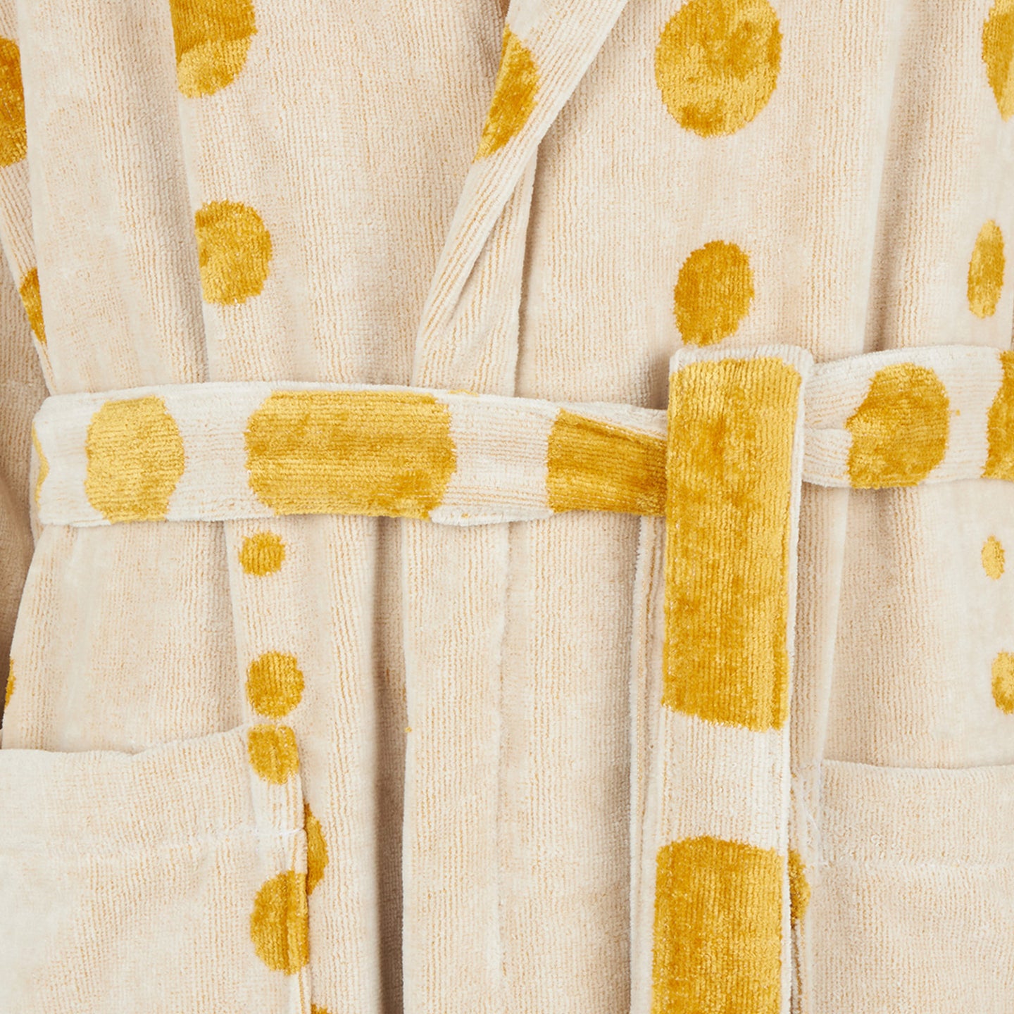 Accappatoio con Cappuccio Carrara Gold bubbles Moderno in Spugna