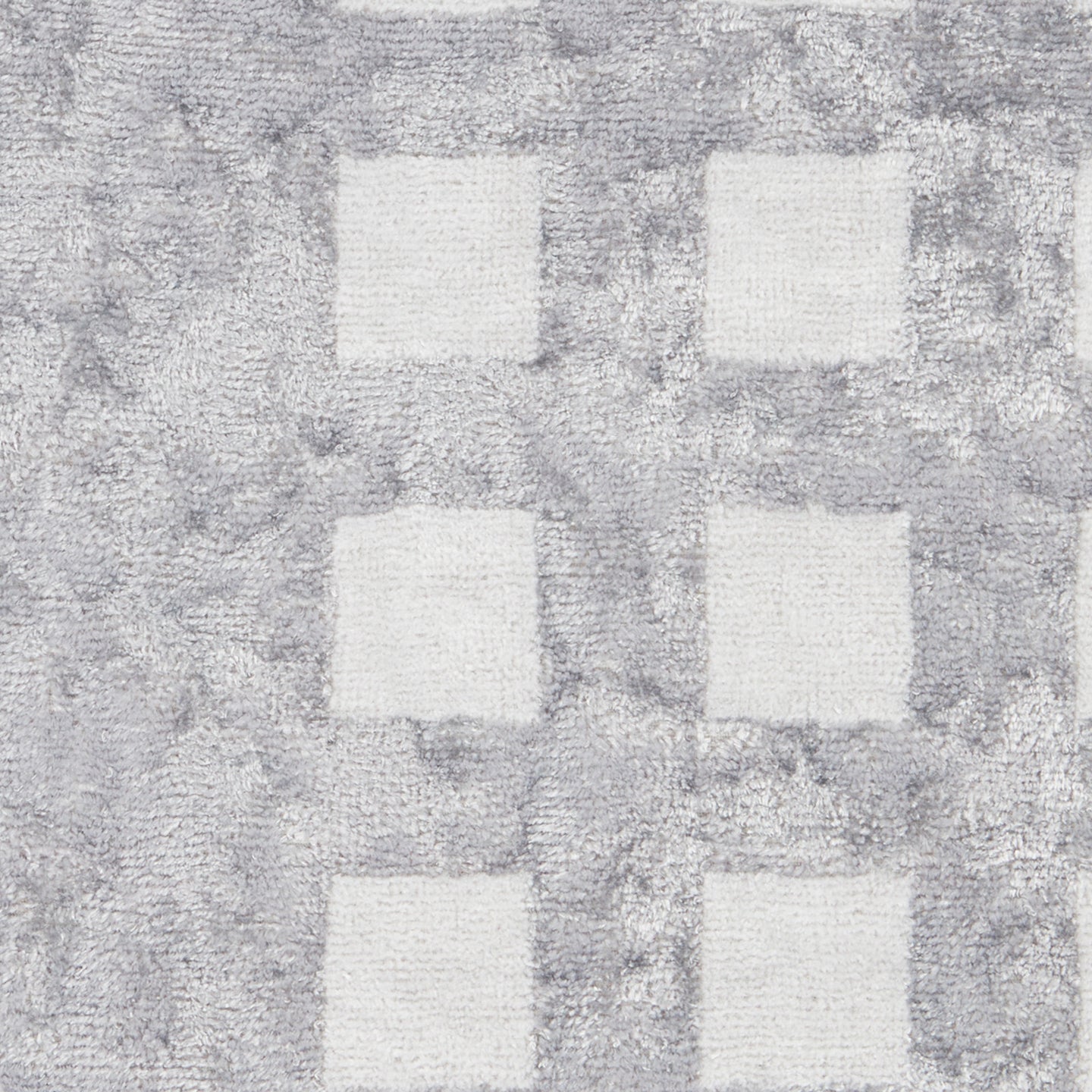 Telo Bagno Carrara Silver squares Moderno in Spugna