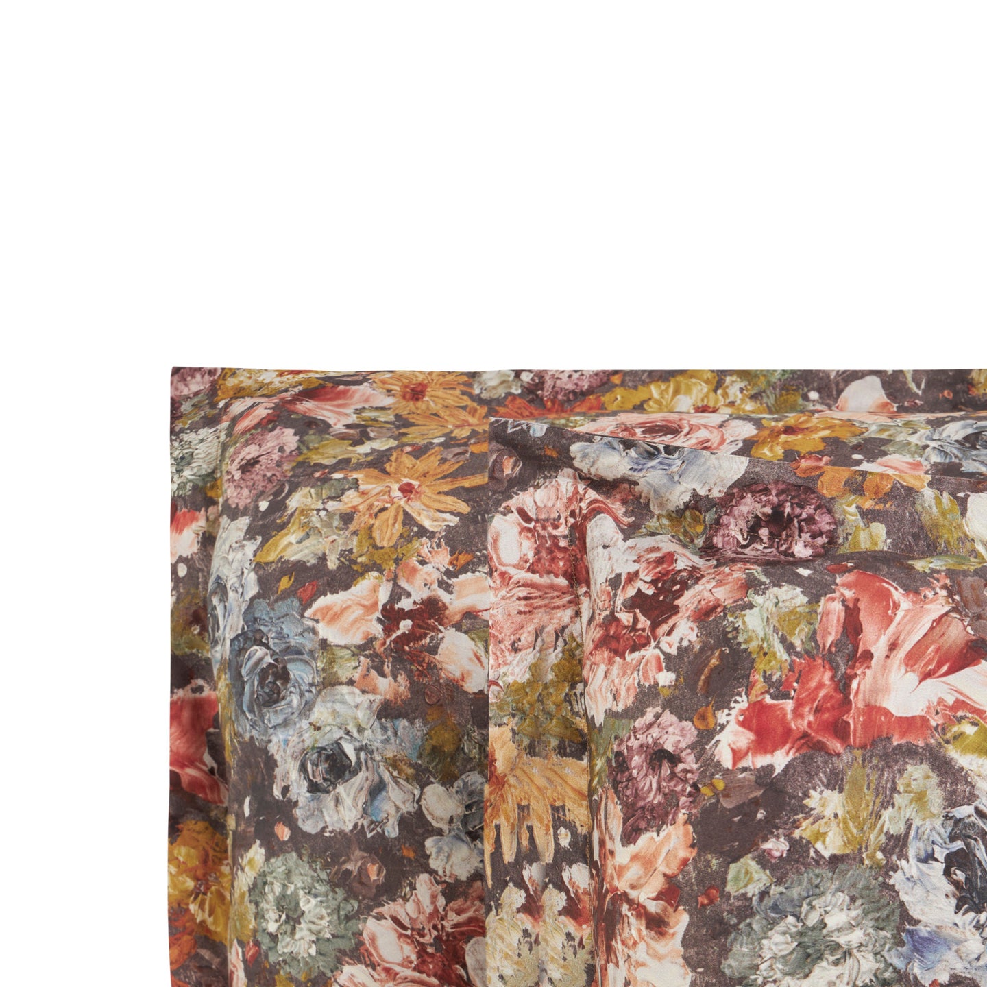 Completo Copripiumino Mirabello Painted garden Floreale in Raso di cotone