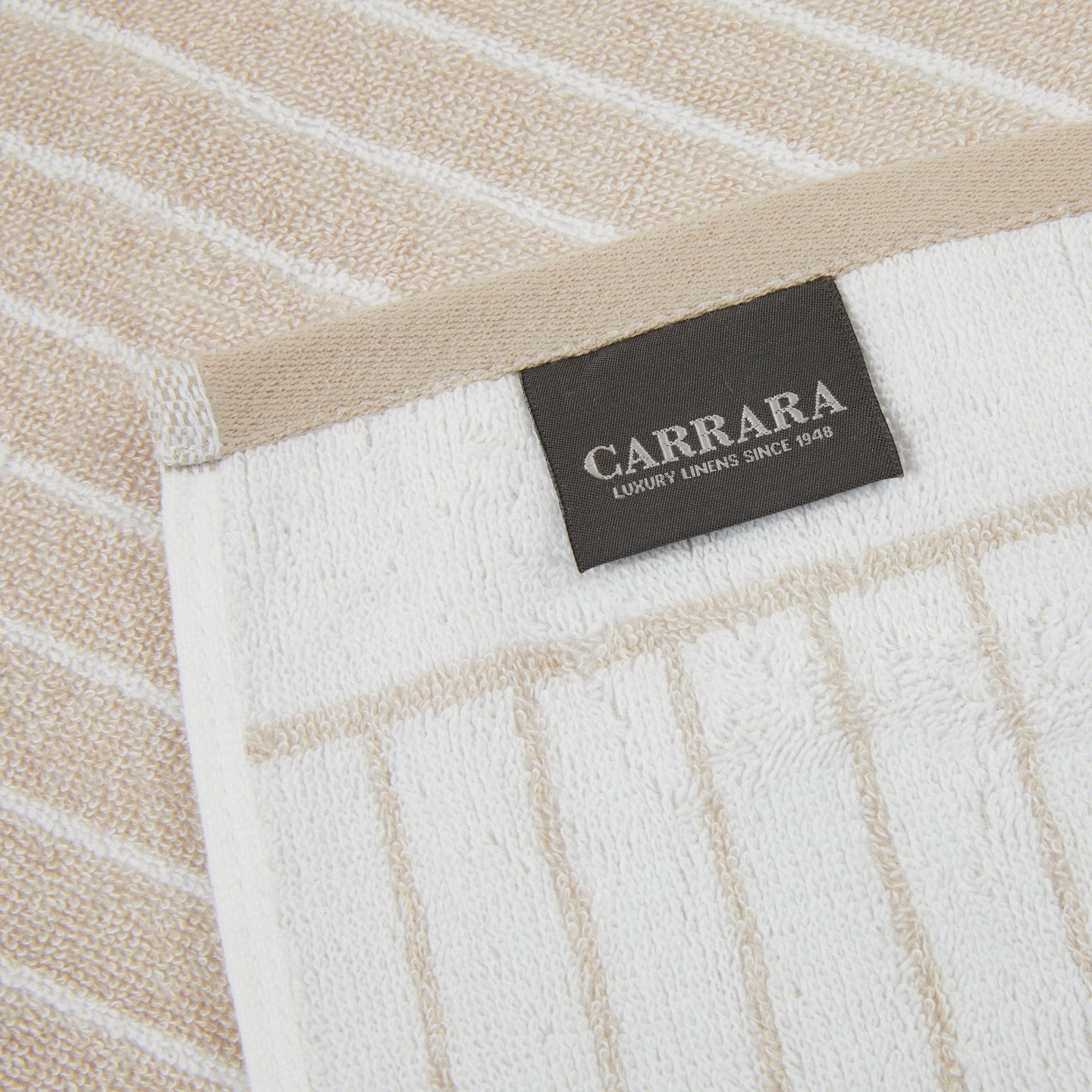 Asciugamano con Ospite Carrara Gessato Moderno in Spugna