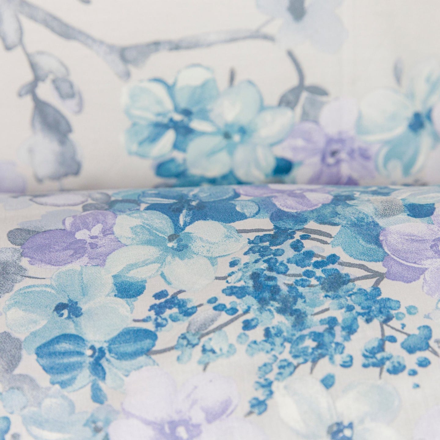 Completo Lenzuola Emporium Soft hydrangea Floreale in Percalle