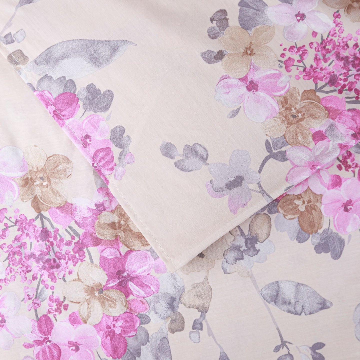 Copripiumino con federe Emporium Soft hydrangea Floreale in Percalle