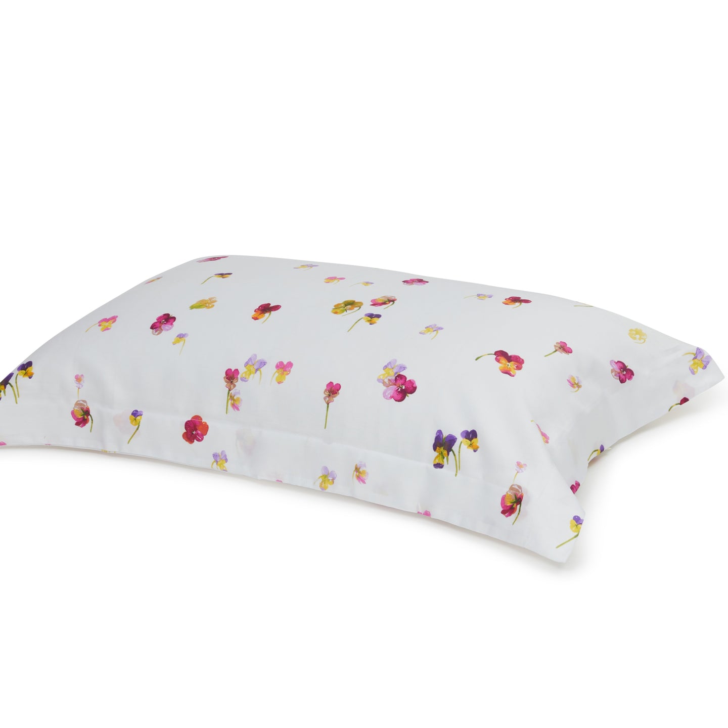 Completo Lenzuola Emporium Violetta Floreale in Raso di cotone