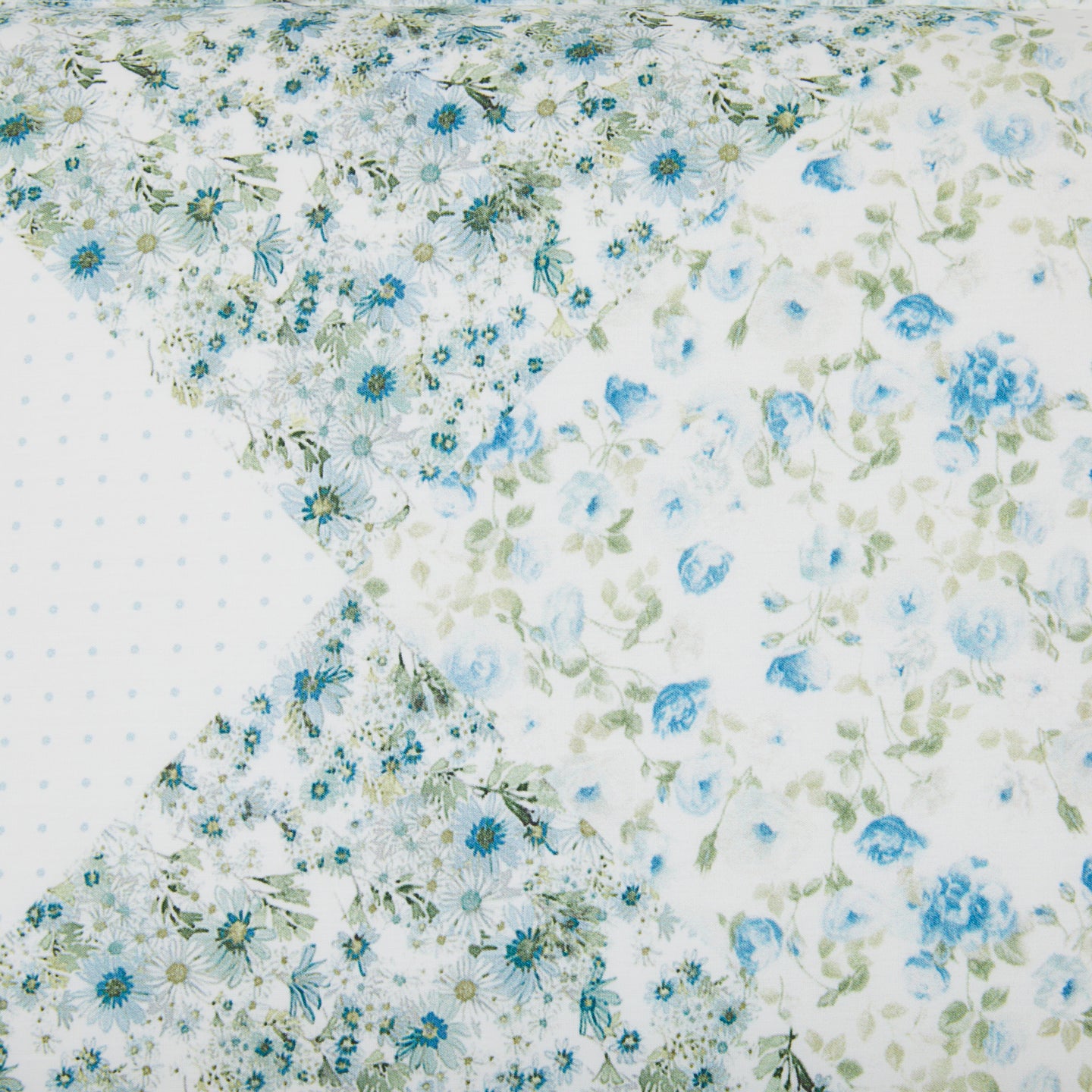 Completo Lenzuola Mirabello Luisiana Patch-fleuri' Floreale in Percalle