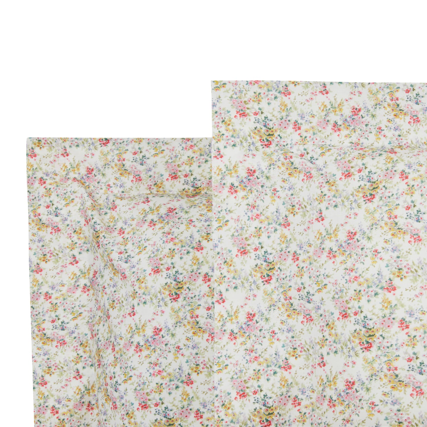 Completo Lenzuola Mirabello Luisiana Sous-bois Floreale in Percalle