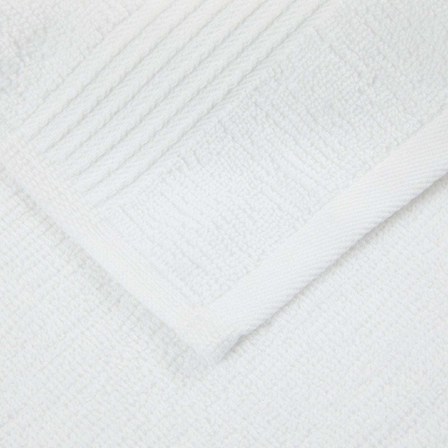 Asciugamano con Ospite Carrara Fyber Stripes Tinta Unita in Spugna