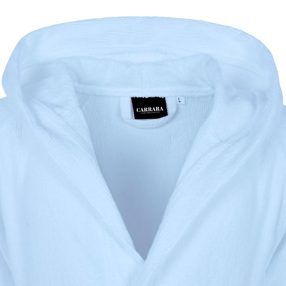 Accappatoio con Cappuccio Carrara Fyber Stripes Moderno in Spugna