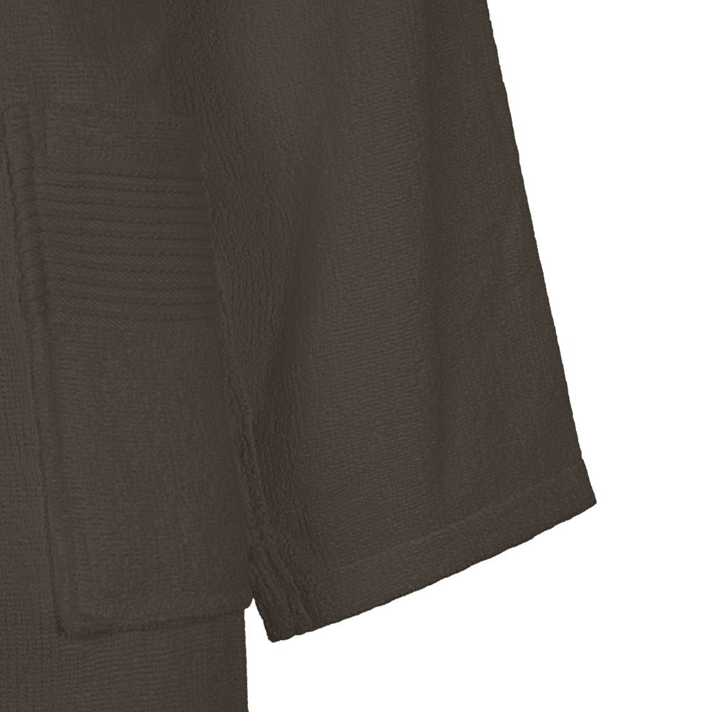 Accappatoio con Cappuccio Carrara Fyber Stripes Moderno in Spugna