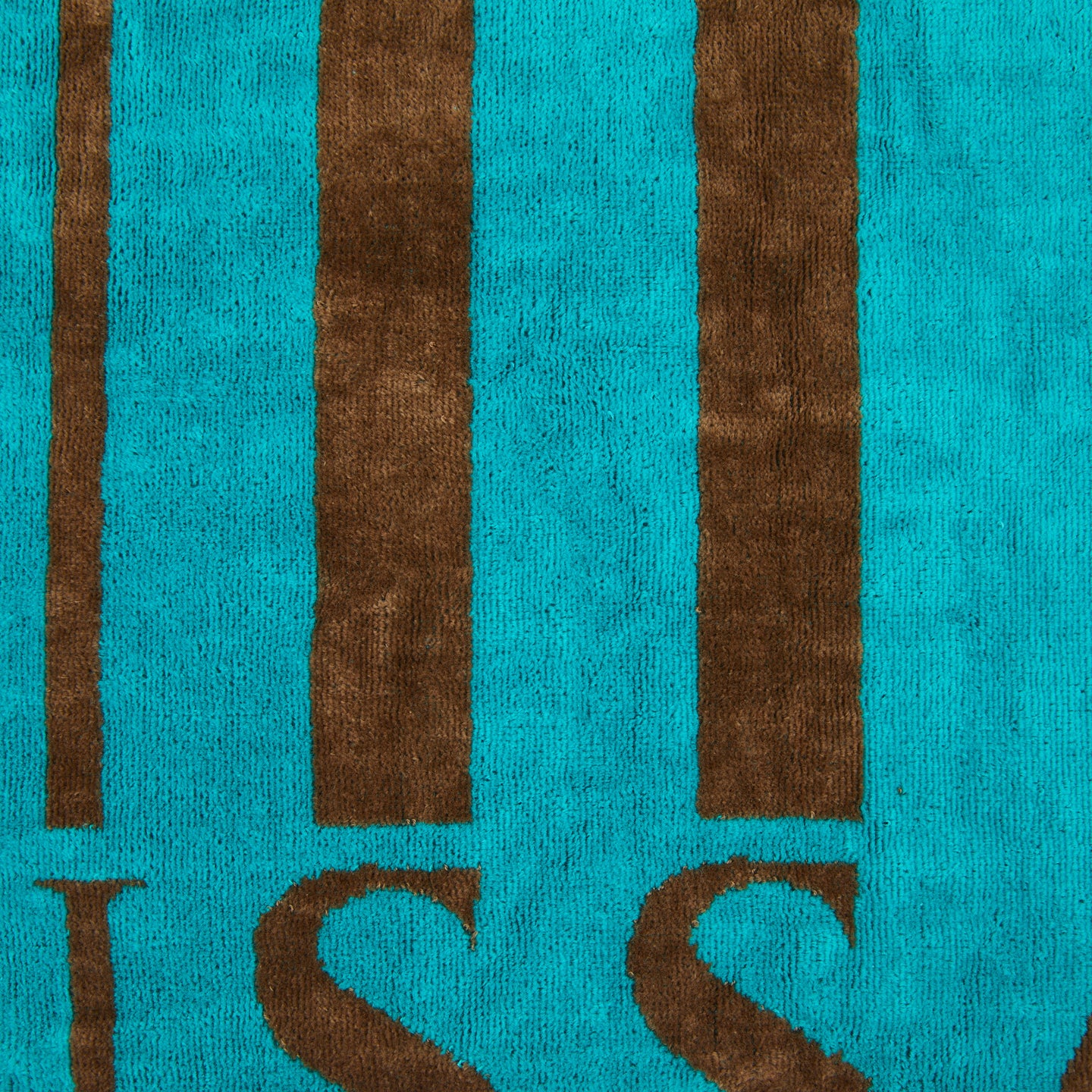 Telo mare Trussardi Logo line Moderno in Spugna