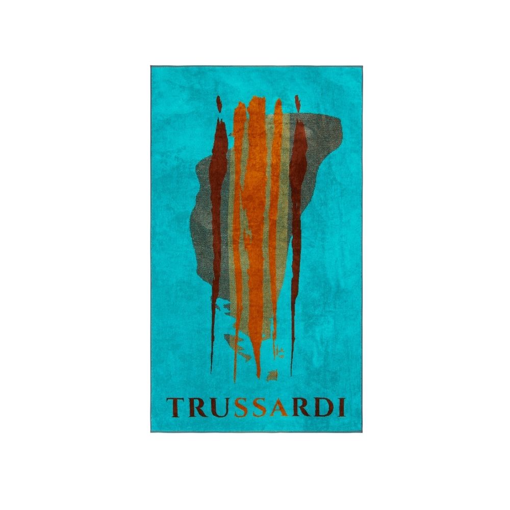 Telo mare Trussardi Brushed Moderno in Spugna