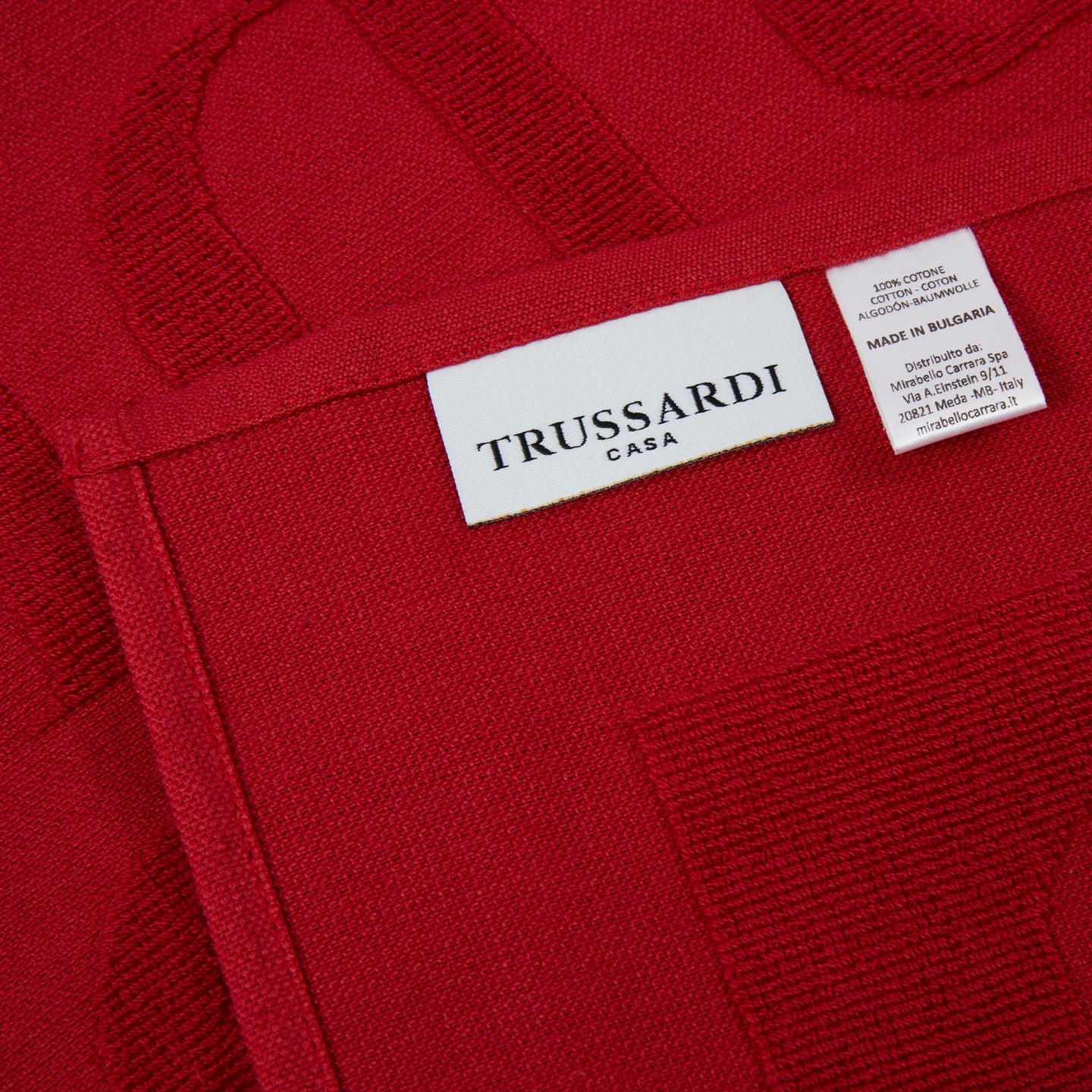 Telo mare Trussardi Surface beach Moderno in Spugna