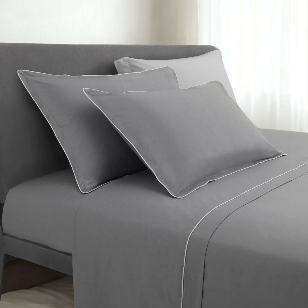 Completo Lenzuola Mirabello Brera Palazzo Sormani Tinta Unita in Percalle