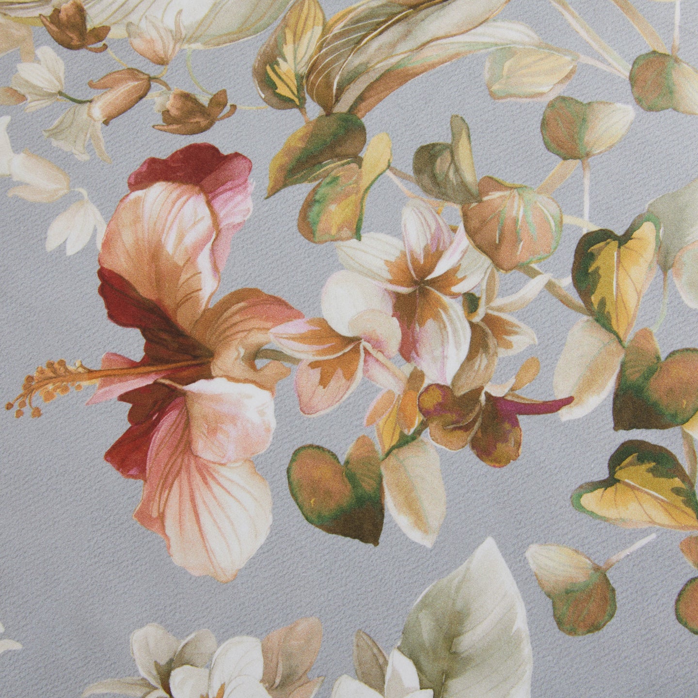 Completo Lenzuola Mirabello Plumbago Floreale in Raso di cotone