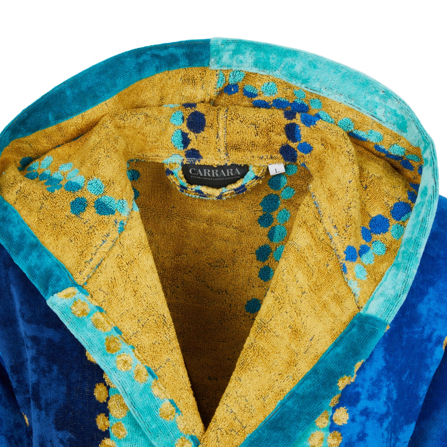 Accappatoio con Cappuccio Carrara Madagascar Moderno in Spugna