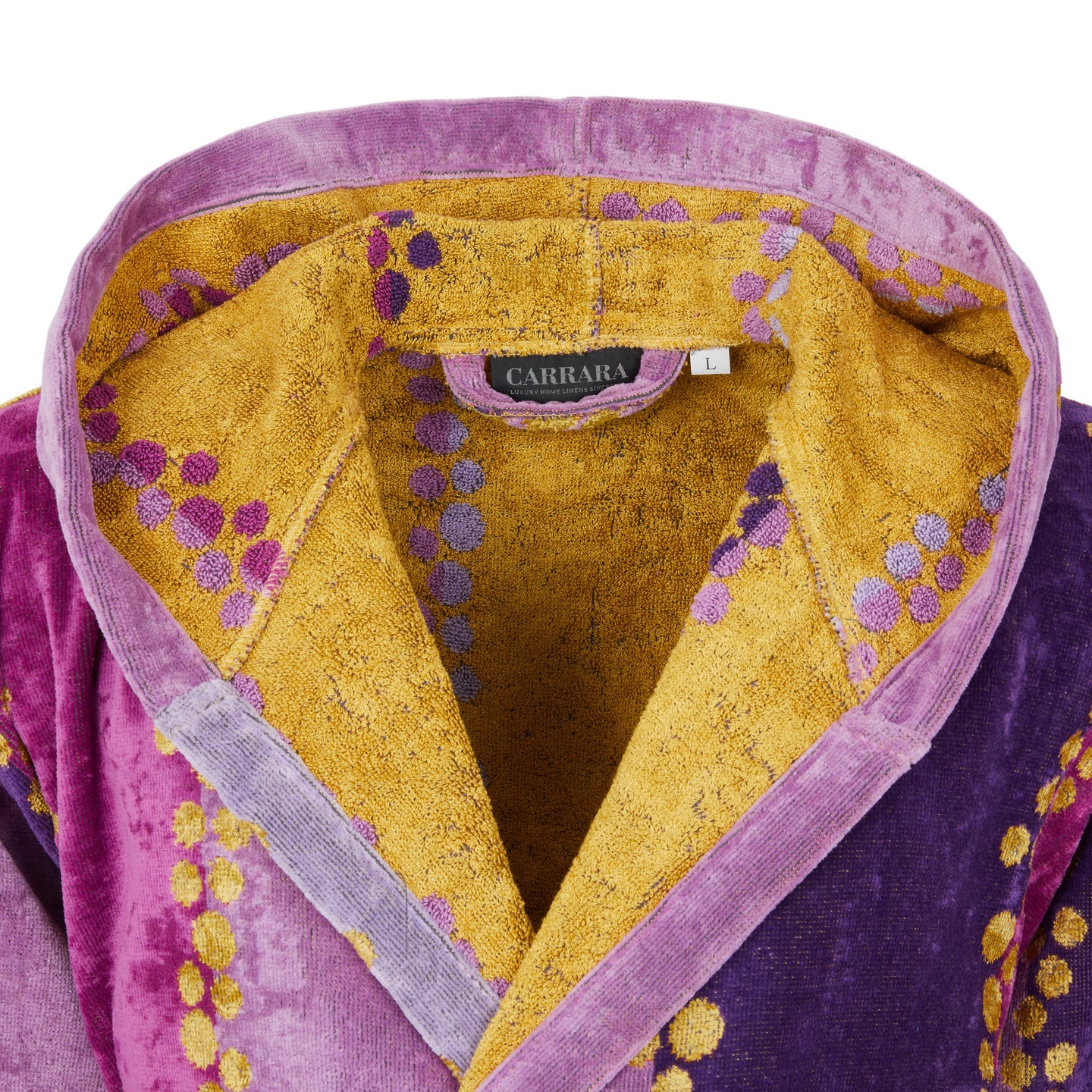 Accappatoio con Cappuccio Carrara Madagascar Moderno in Spugna