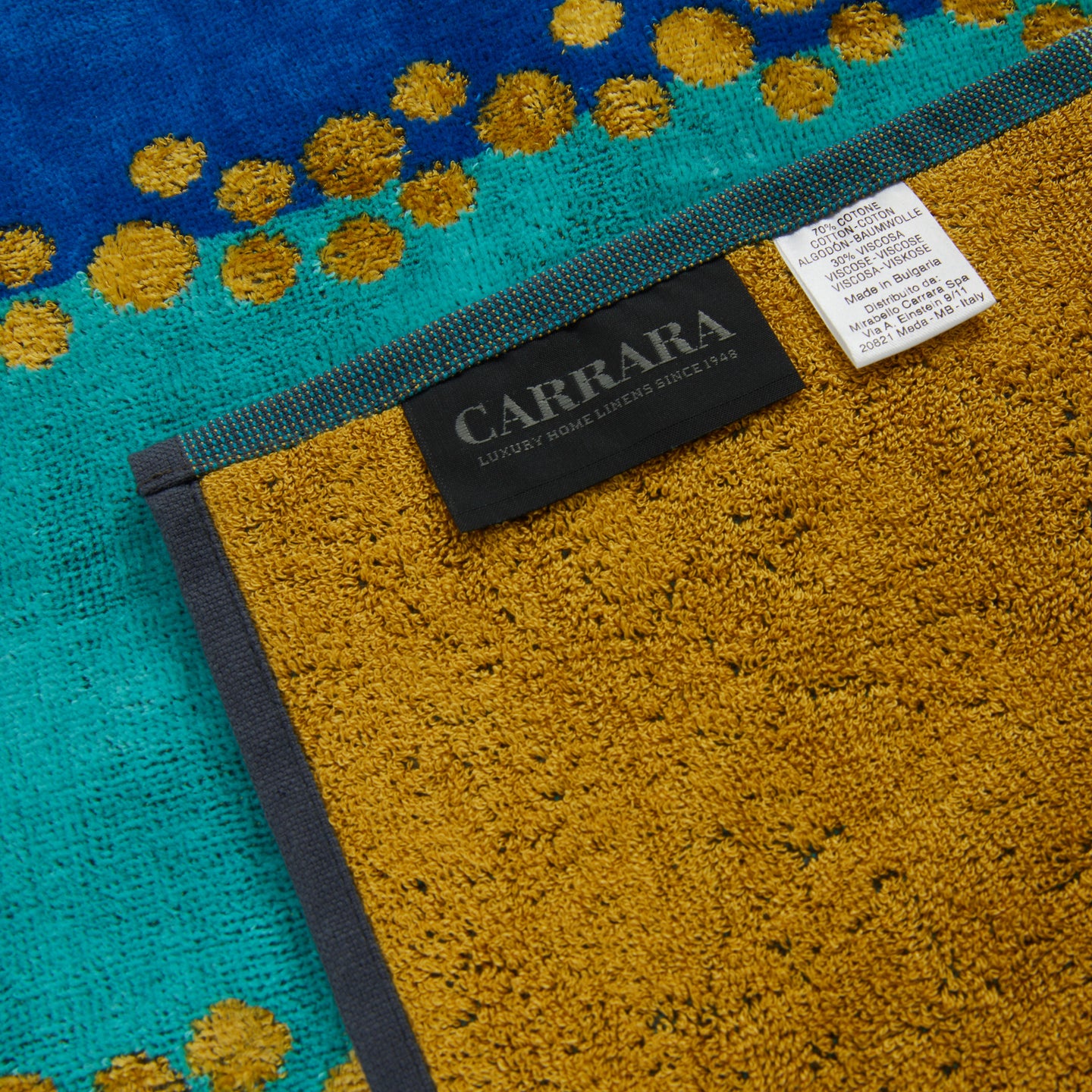 Telo mare Carrara Madagascar Moderno in Spugna