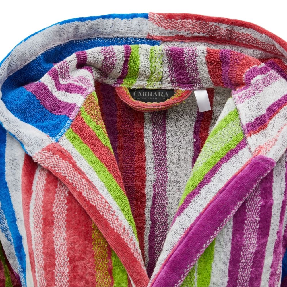 Accappatoio con Cappuccio Carrara Shangai Moderno in Spugna