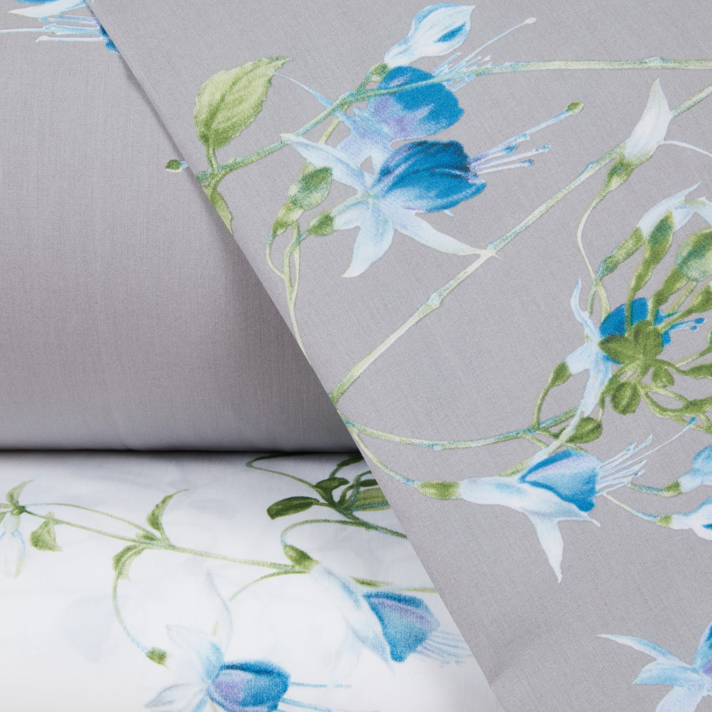 Completo Lenzuola Emporium Fuchsia Floreale in Percalle