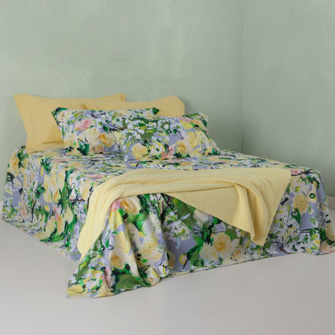Completo Lenzuola Emporium Primrose Floreale in Percalle