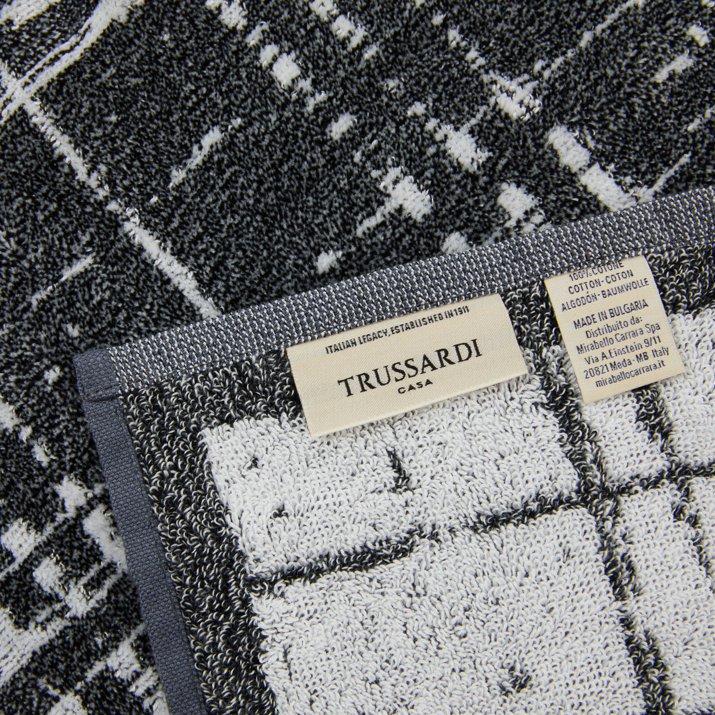 Asciugamano con Ospite Trussardi Scratch Moderno in Spugna