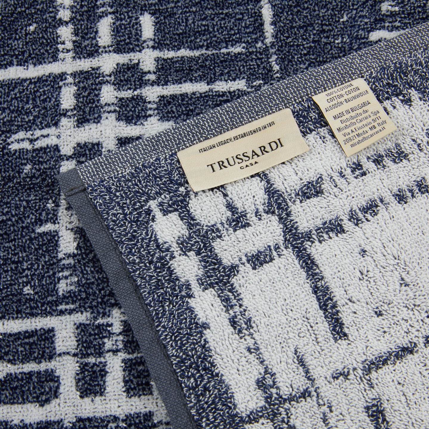 Telo Bagno Trussardi Scratch Moderno in Spugna