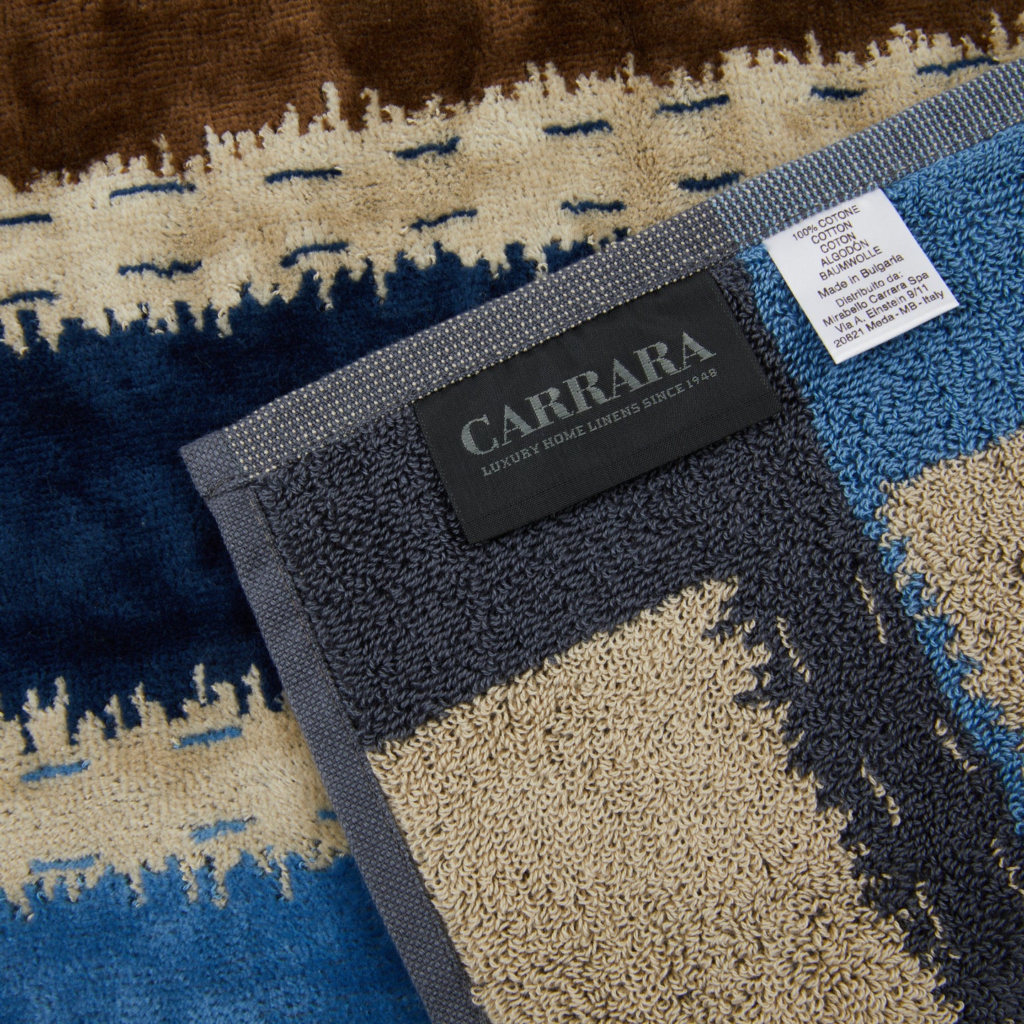 Asciugamano con Ospite Carrara Daza Moderno in Spugna