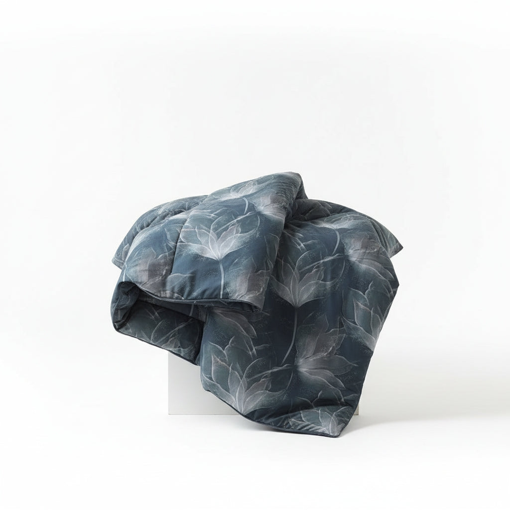 Trapunta Mirabello Abstract flower Floreale in Raso di cotone