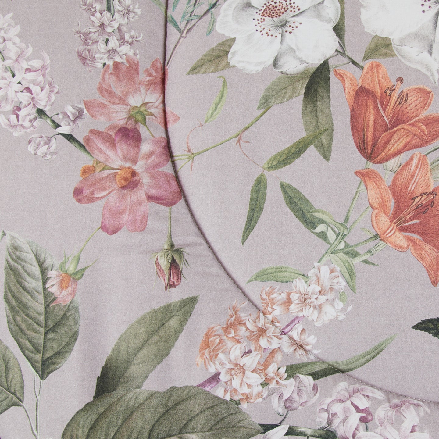 Trapunta Mirabello Winter Garden Floreale in Raso di cotone