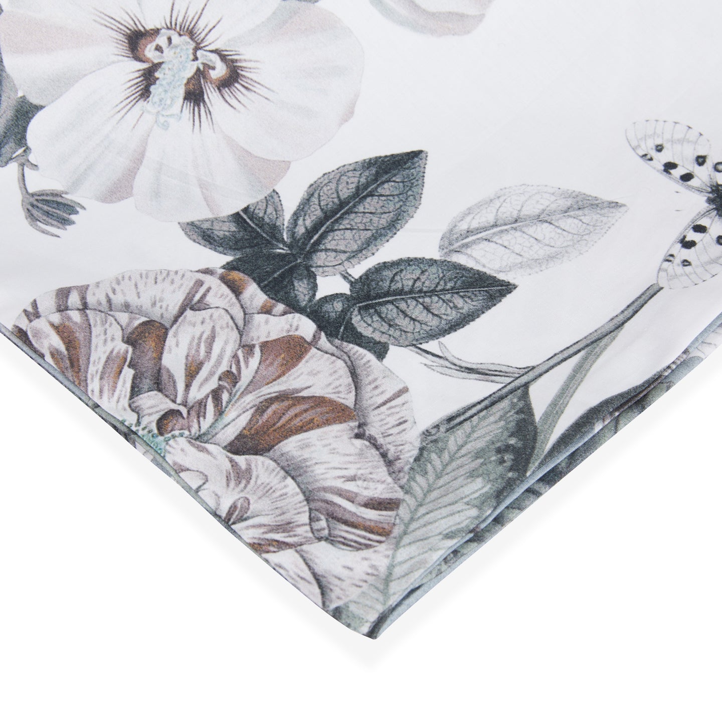 Copripiumino con federe Mirabello Forest memory Floreale in Percalle Luisiana