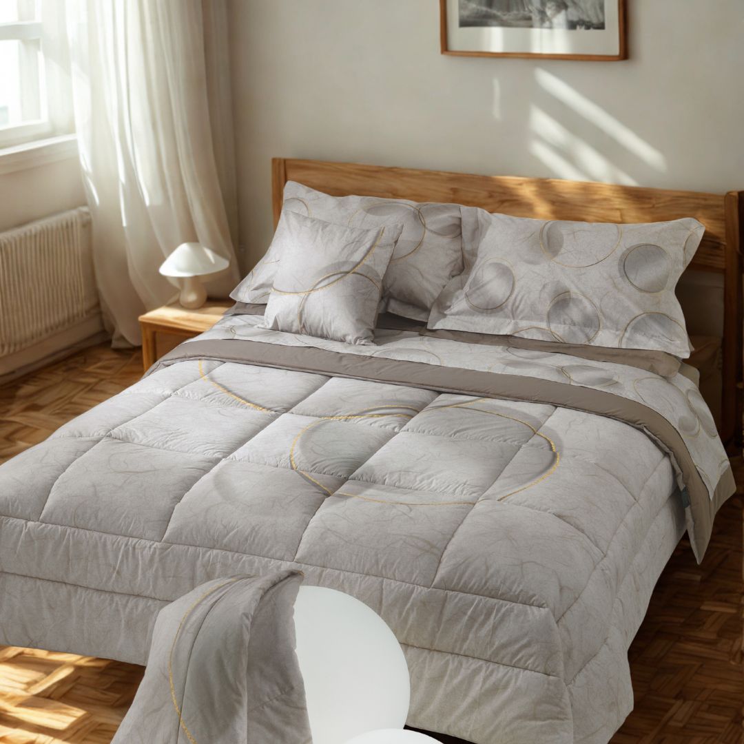 Trapunta Carrara Paper Moderno in Percalle