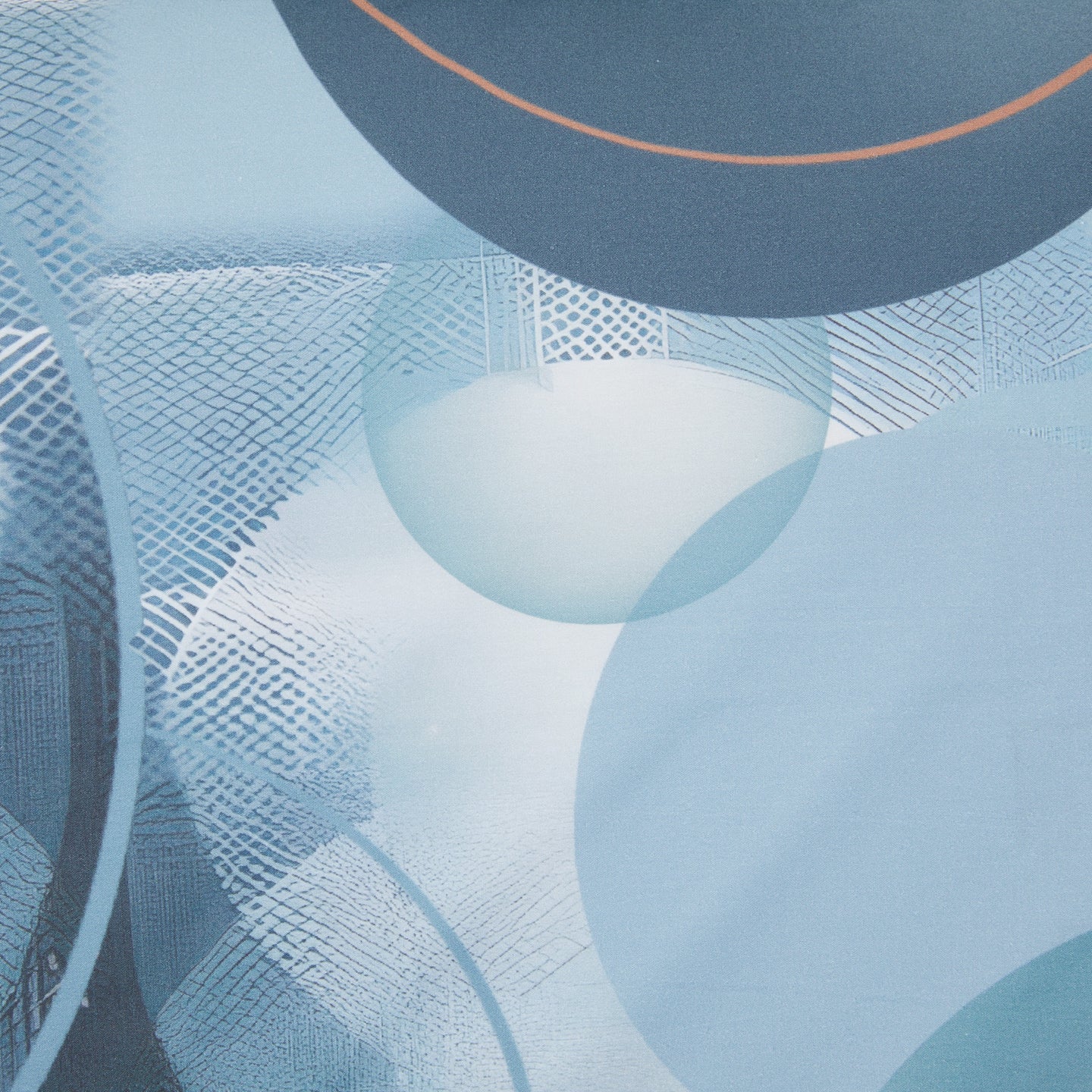 Copripiumino con federe Carrara Storm Moderno in Percalle