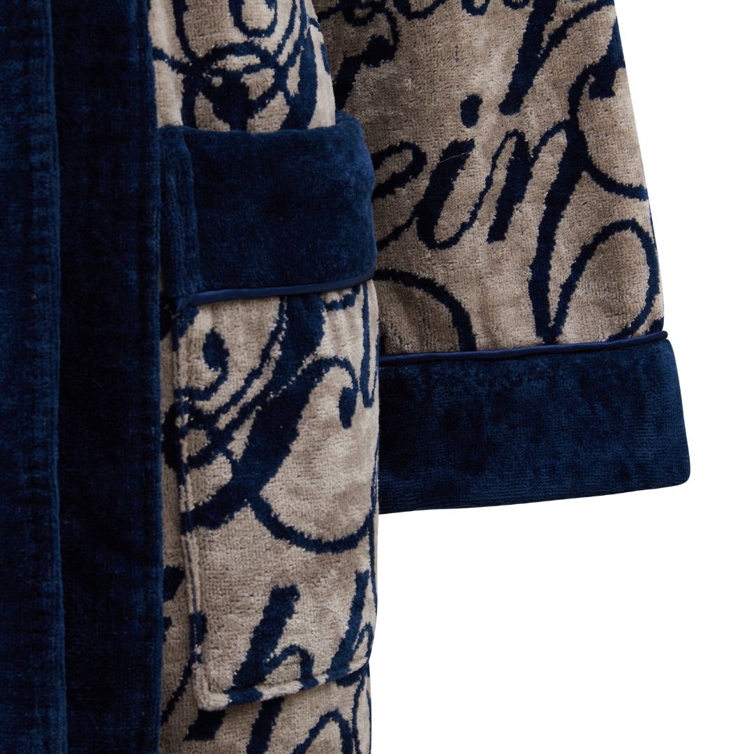 Accappatoio con Cappuccio Philipp Plein Script Moderno in Spugna