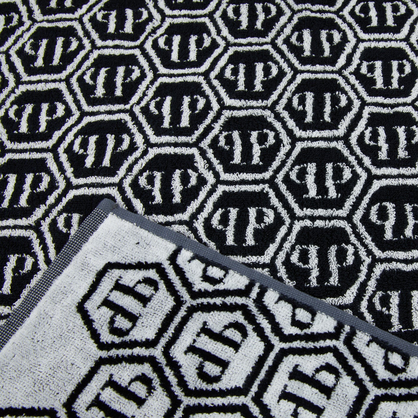 Telo Bagno Philipp Plein Pattern Moderno in Spugna