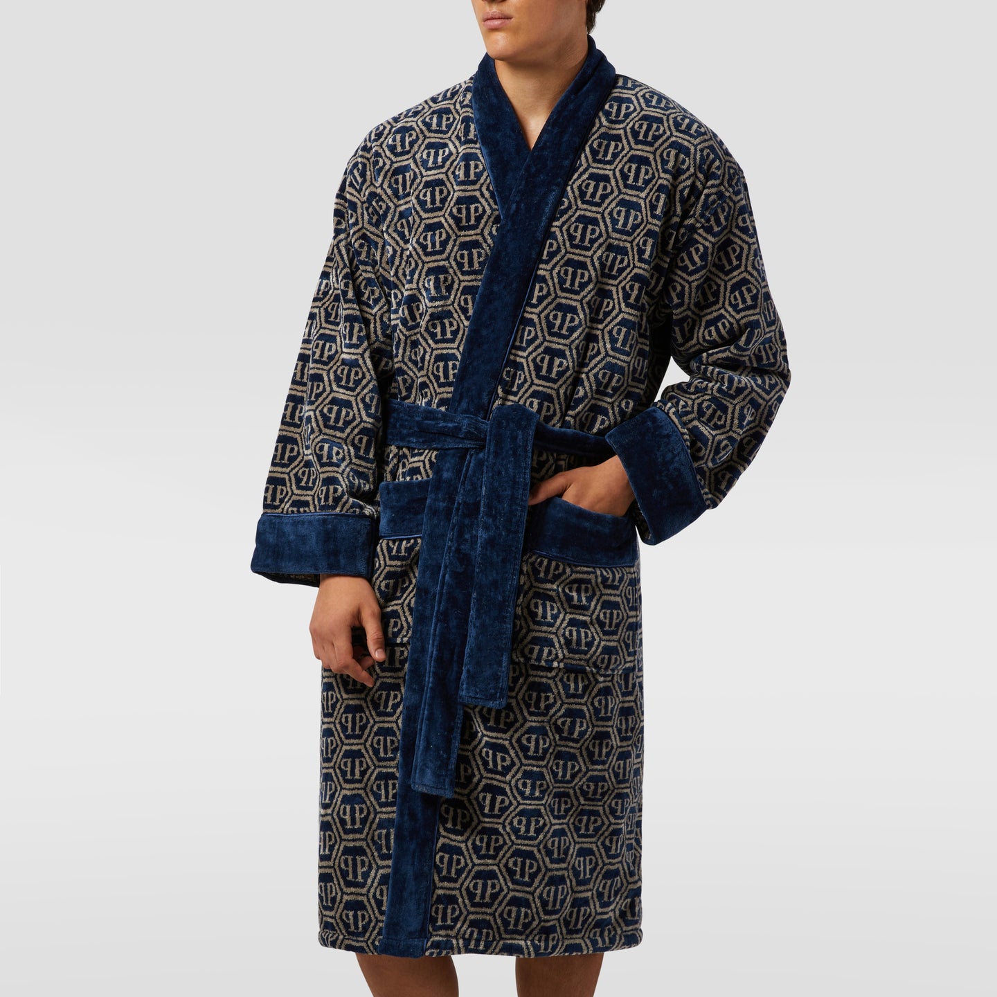 Kimono Philipp Plein Pattern Moderno in Spugna