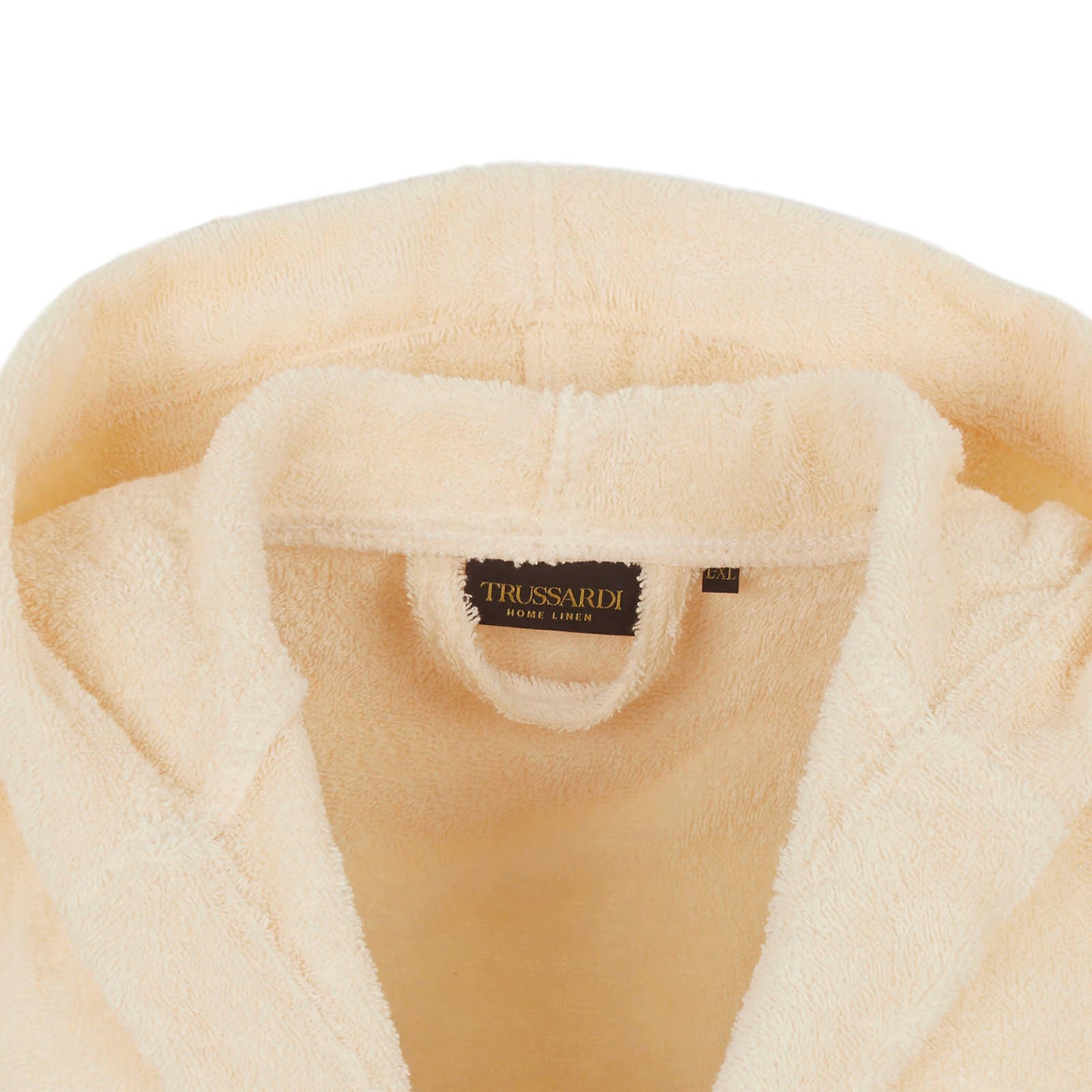 Accappatoio con Cappuccio Trussardi Ribbon Tinta Unita in Cotone