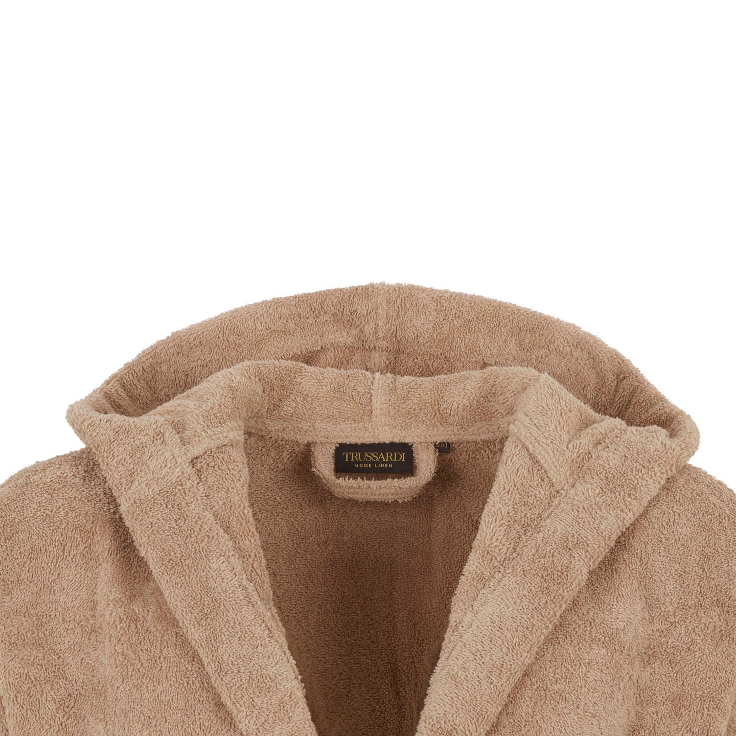 Accappatoio con Cappuccio Trussardi Ribbon Tinta Unita in Cotone