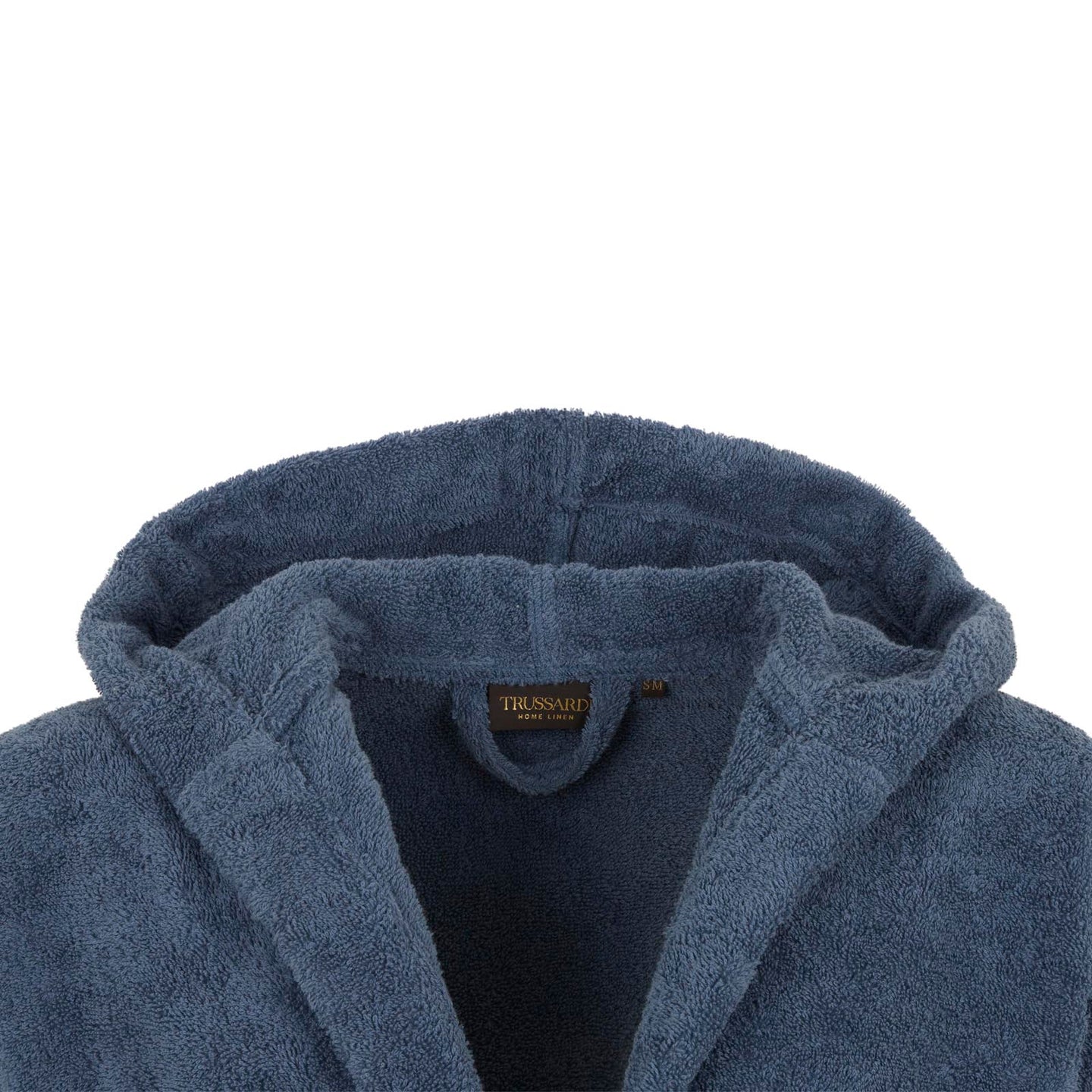 Accappatoio con Cappuccio Trussardi Ribbon Tinta Unita in Cotone