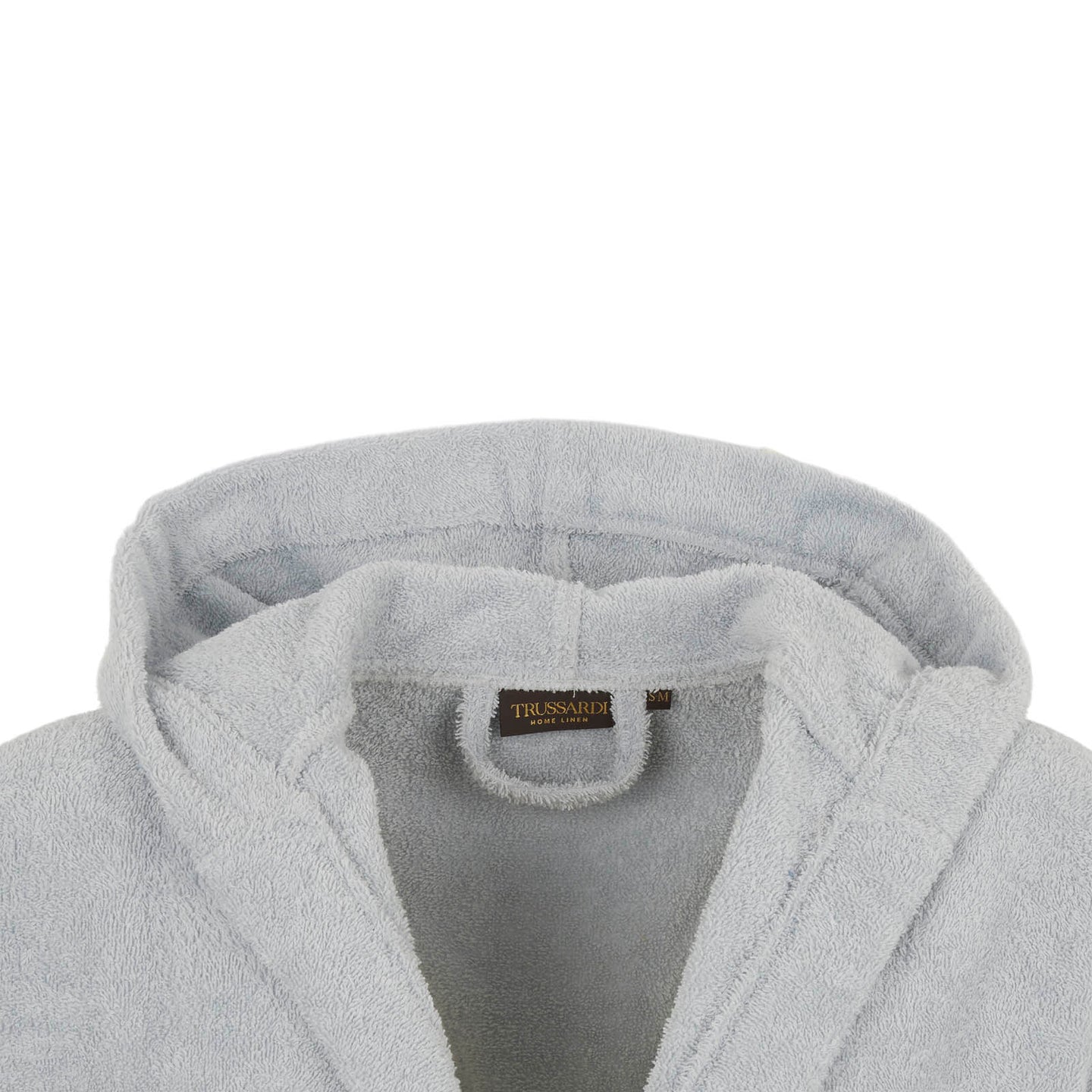 Accappatoio con Cappuccio Trussardi Ribbon Tinta Unita in Cotone