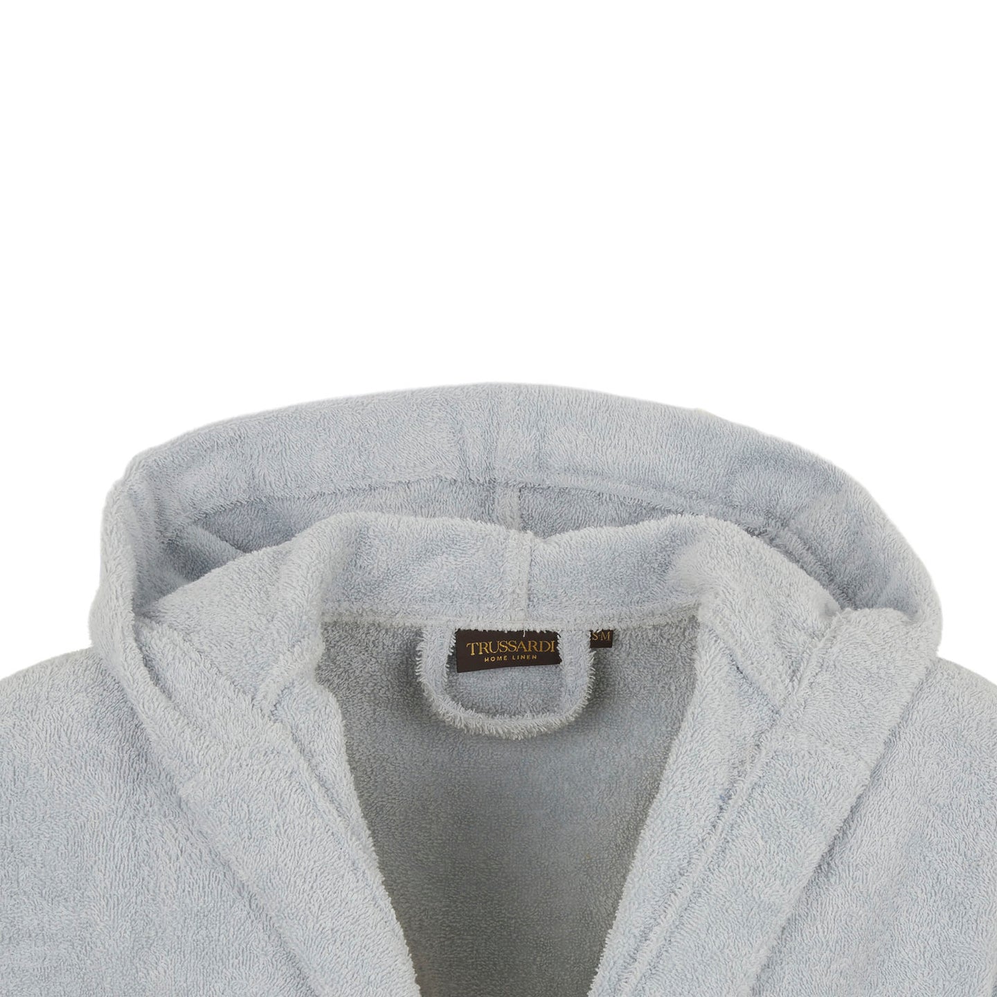 Accappatoio con Cappuccio Trussardi Ribbon Tinta Unita in Cotone
