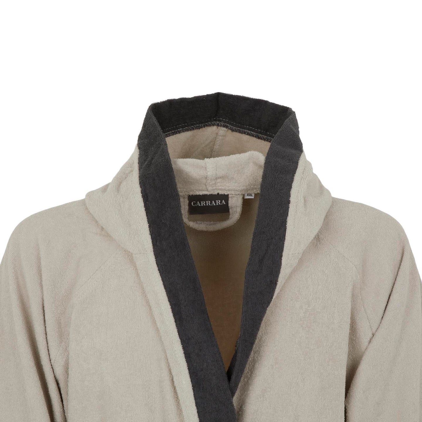 Accappatoio con Cappuccio Carrara Fyber Voyage Moderno in Spugna