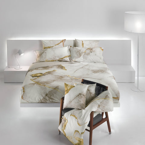Copripiumino con federe Carrara Shibui Moderno in Percalle