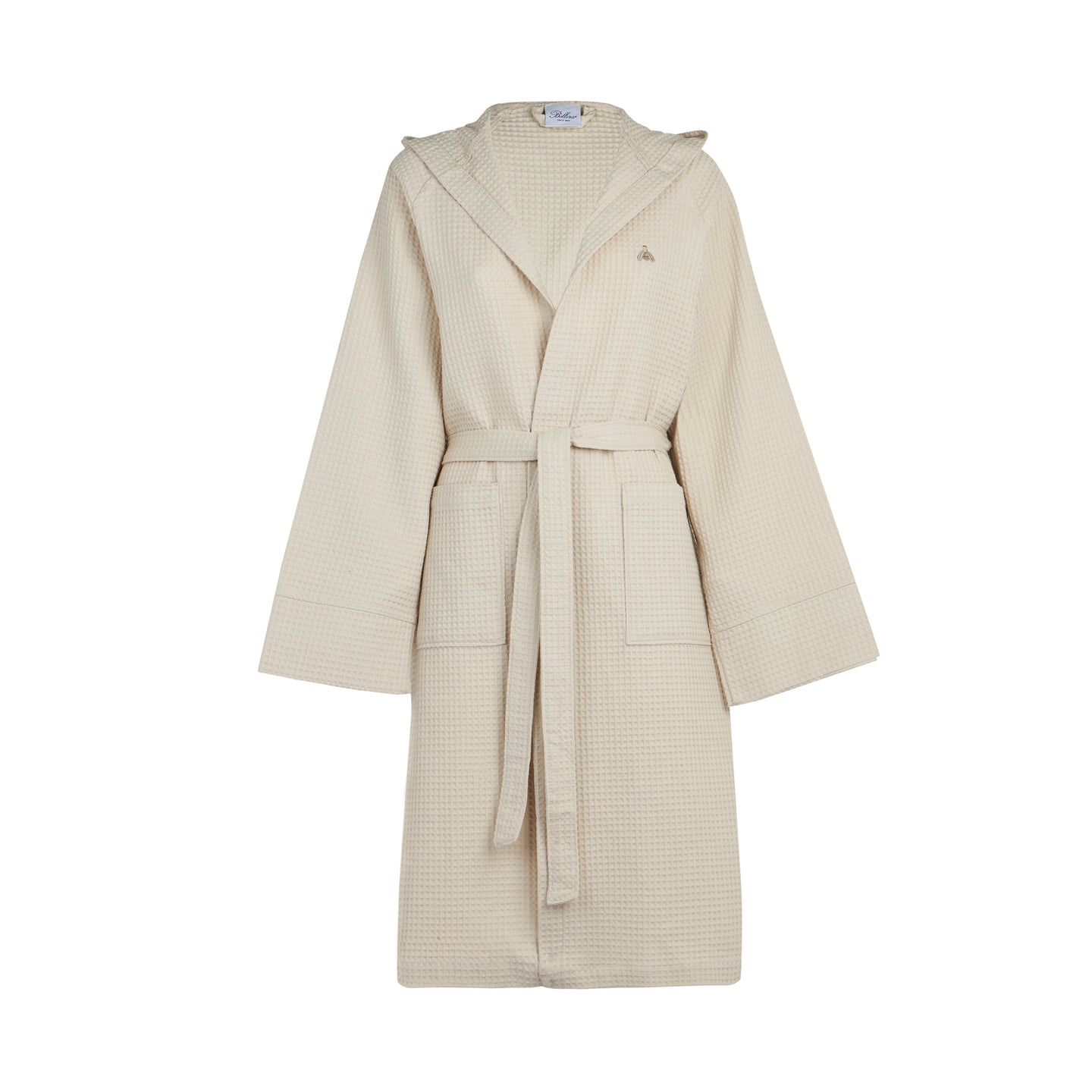 Accappatoio con Cappuccio Bellora Ape Tinta Unita in Nido d'ape