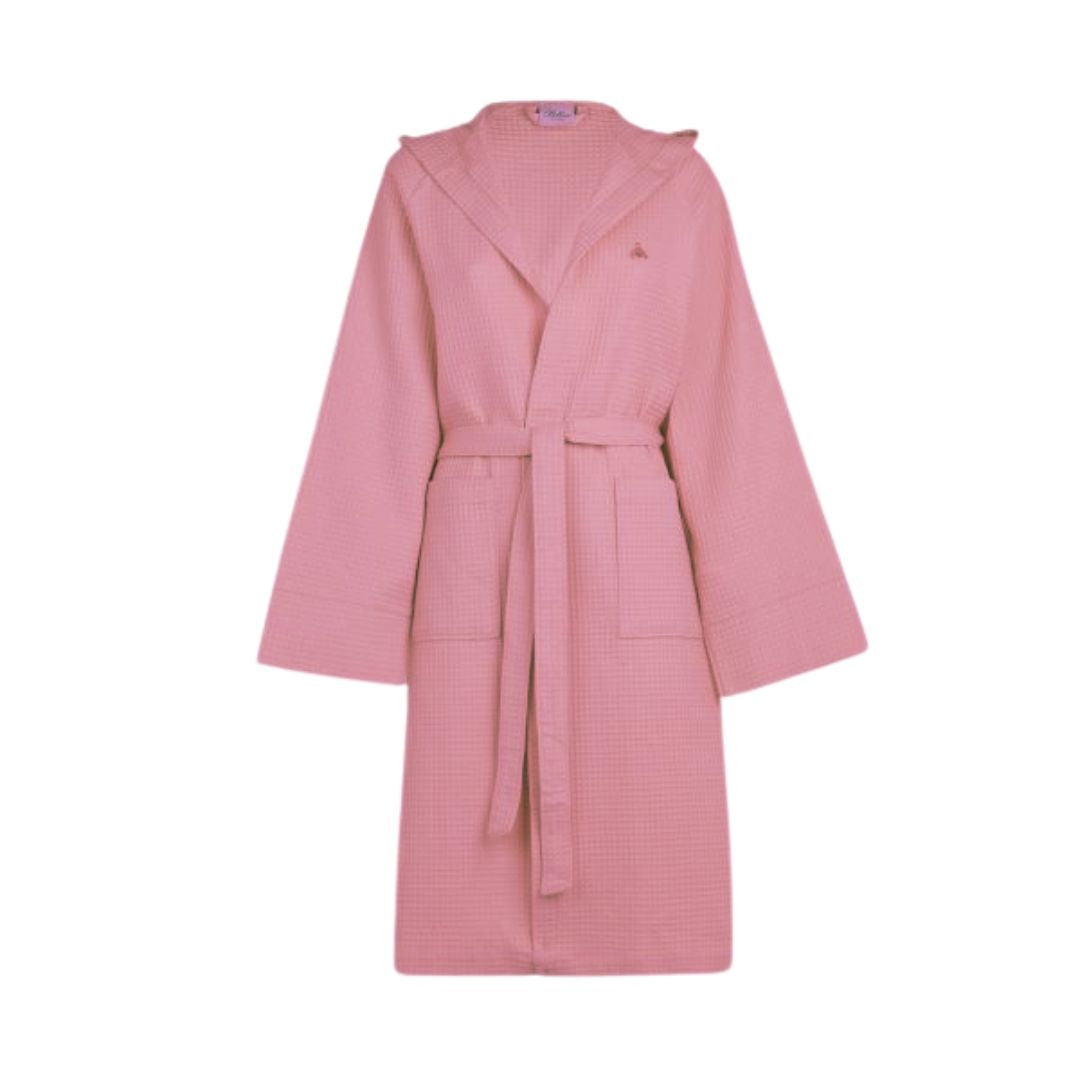 Accappatoio con Cappuccio Bellora Ape Tinta Unita in Nido d'ape