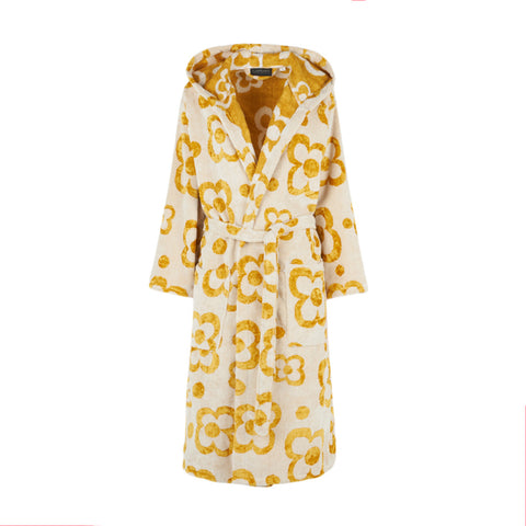 Accappatoio con Cappuccio Carrara Gold Mary Moderno in Spugna