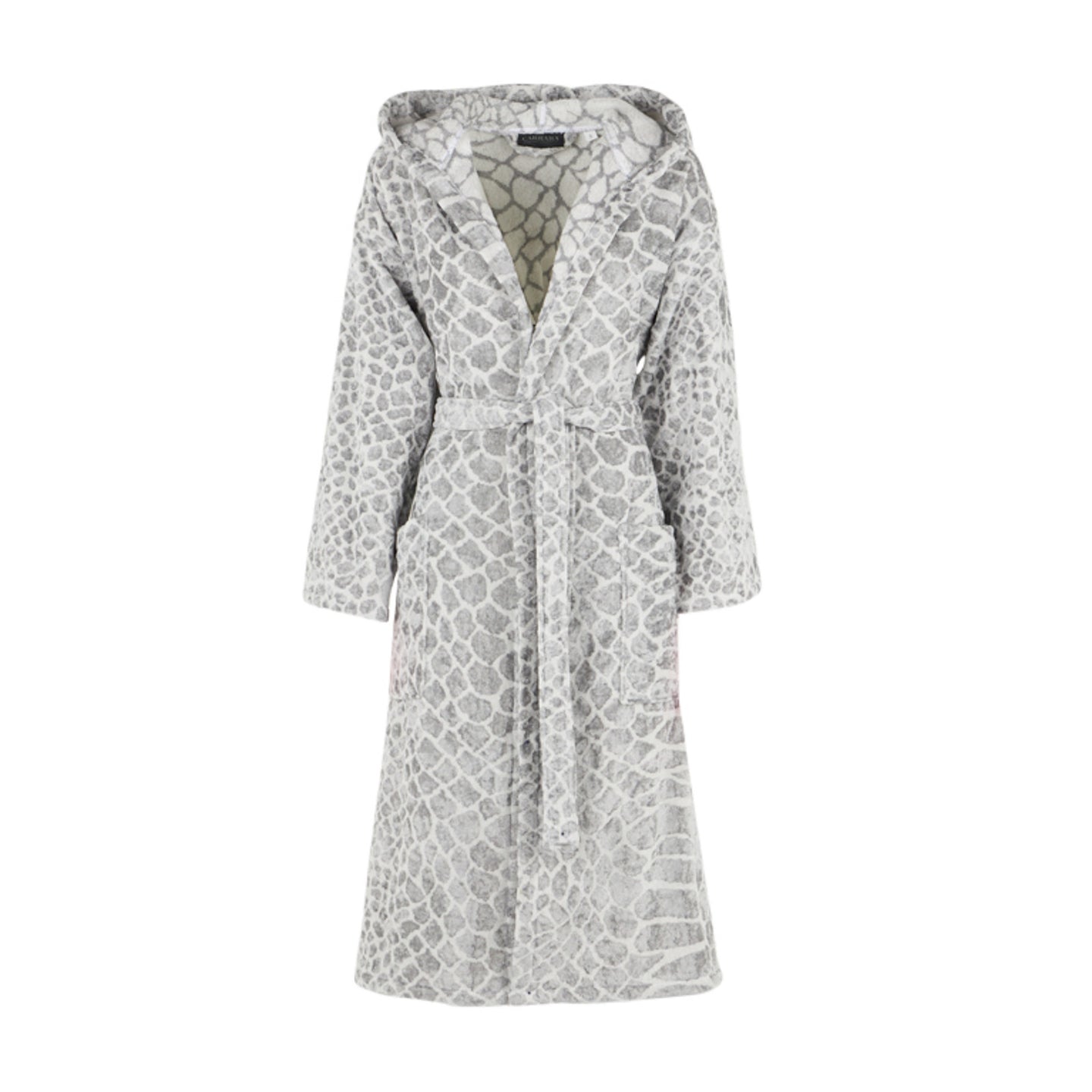 Accappatoio con Cappuccio Carrara Silver taipan Moderno in Spugna